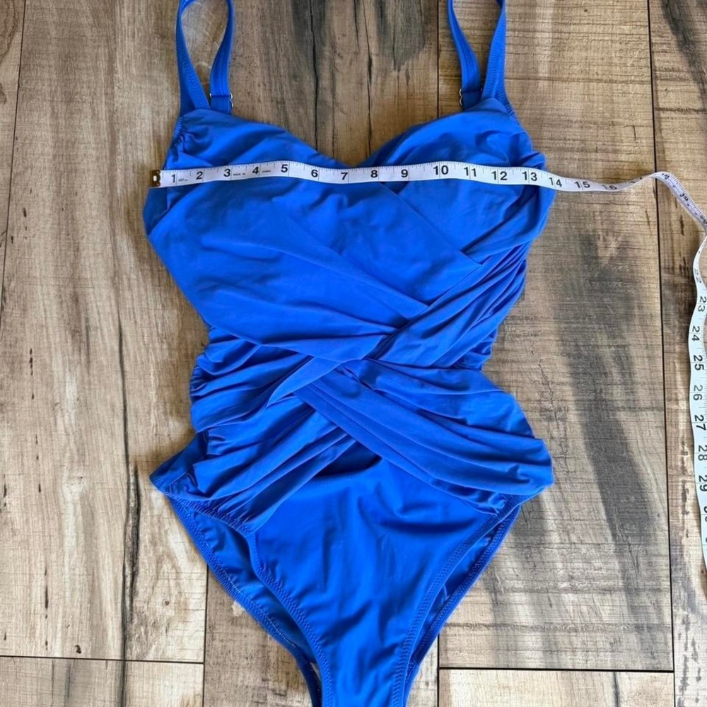 NWT Blue one piece swimsuit with adjustable straps